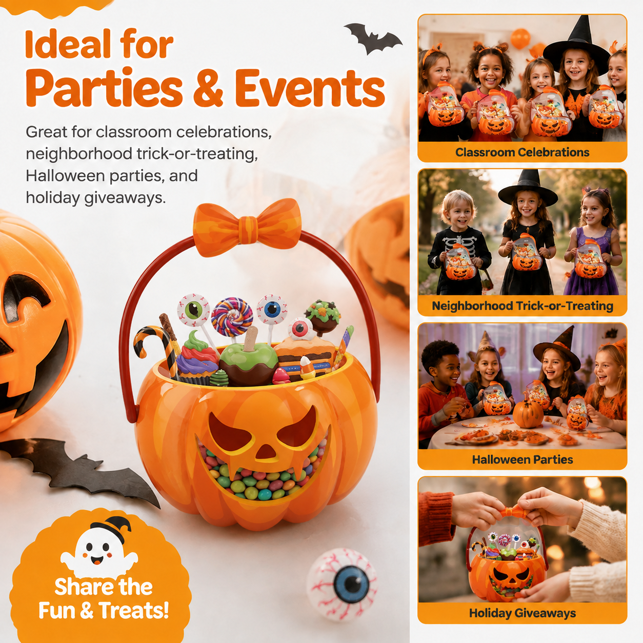 🍬Halloween Pumpkin Pot Candy Bag