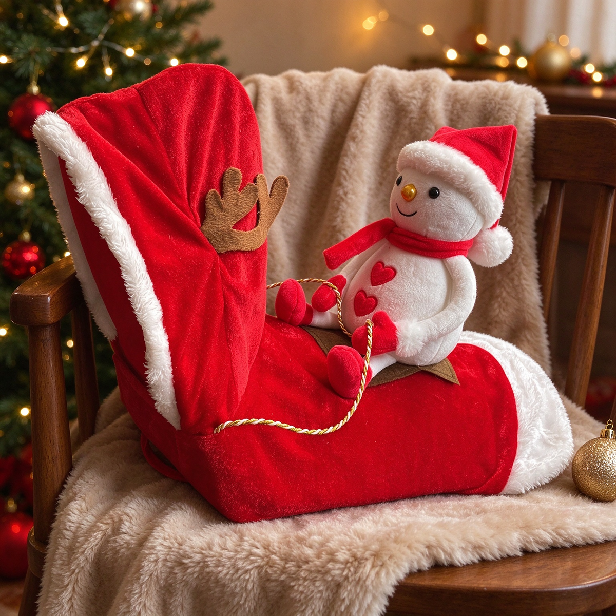 Funny Santa Rider Christmas Dog Costume