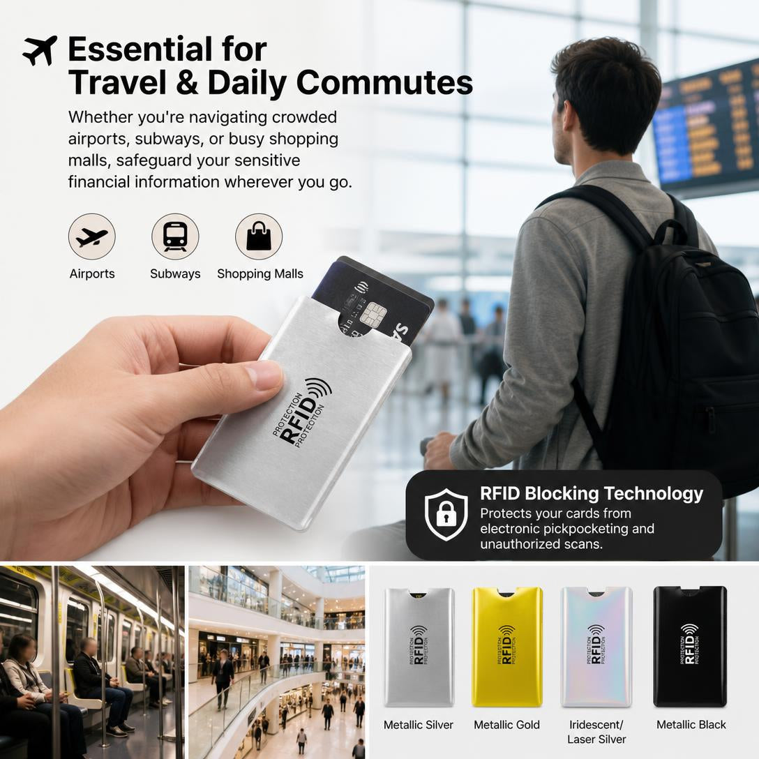 💥Anti-scan RFID shielding card sleeve