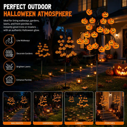 🎃Solar-Powered Branching Pumpkin Stake Lights