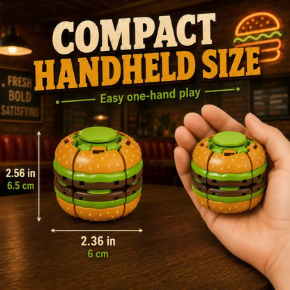 🍔Hamburger-shaped transformable fidget spinner toy