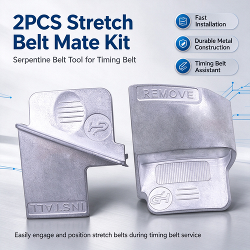 2PCS Stretch Belt Mate Kit, Serpentine Belt Tool for Timing Belt