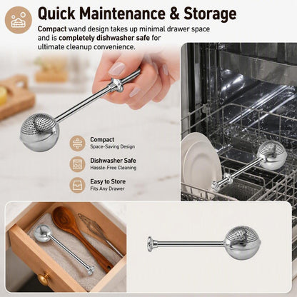 ✨Stainless Steel Long Handle Flour & Sugar Baking Sieve