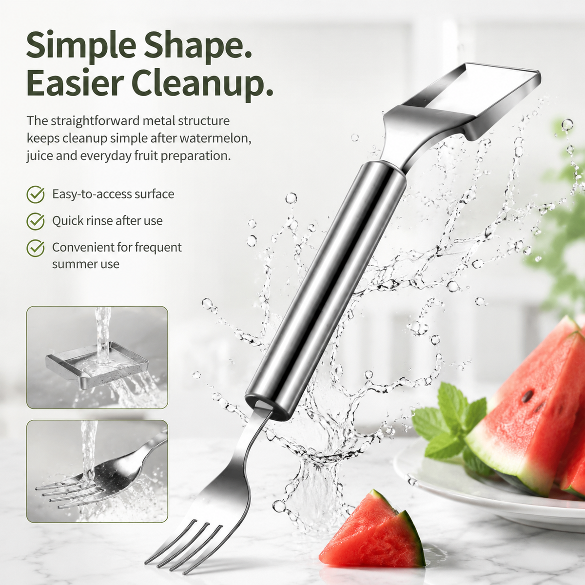 2-in-1 Easy Watermelon Slicer & Fork