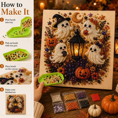 👻💎Halloween Ghost Pearl Art DIY Kit