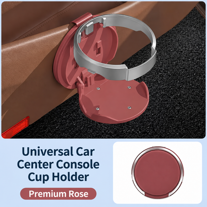 🥤Universal Foldable Car Cup Holder with Hooks - Suitable for Bottles, Coffee Cups, and Glasses