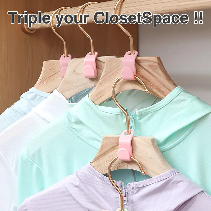 🧥 Space Saving Hangers Connector Hooks 20 Counts
