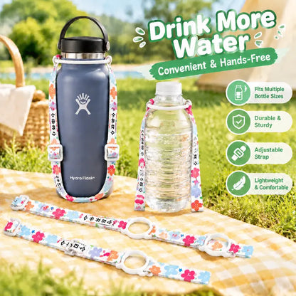 Water Bottle & Drinking Cup Lanyard Accessories Long Neck and Adjustable Shoulder