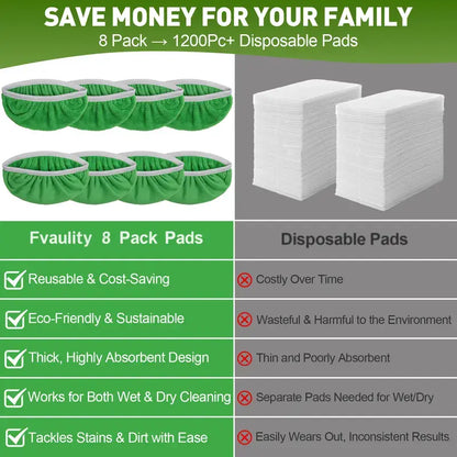 🧹🌱 Microfiber Mop Pads Compatible with Swiffer Sweeper Mop
