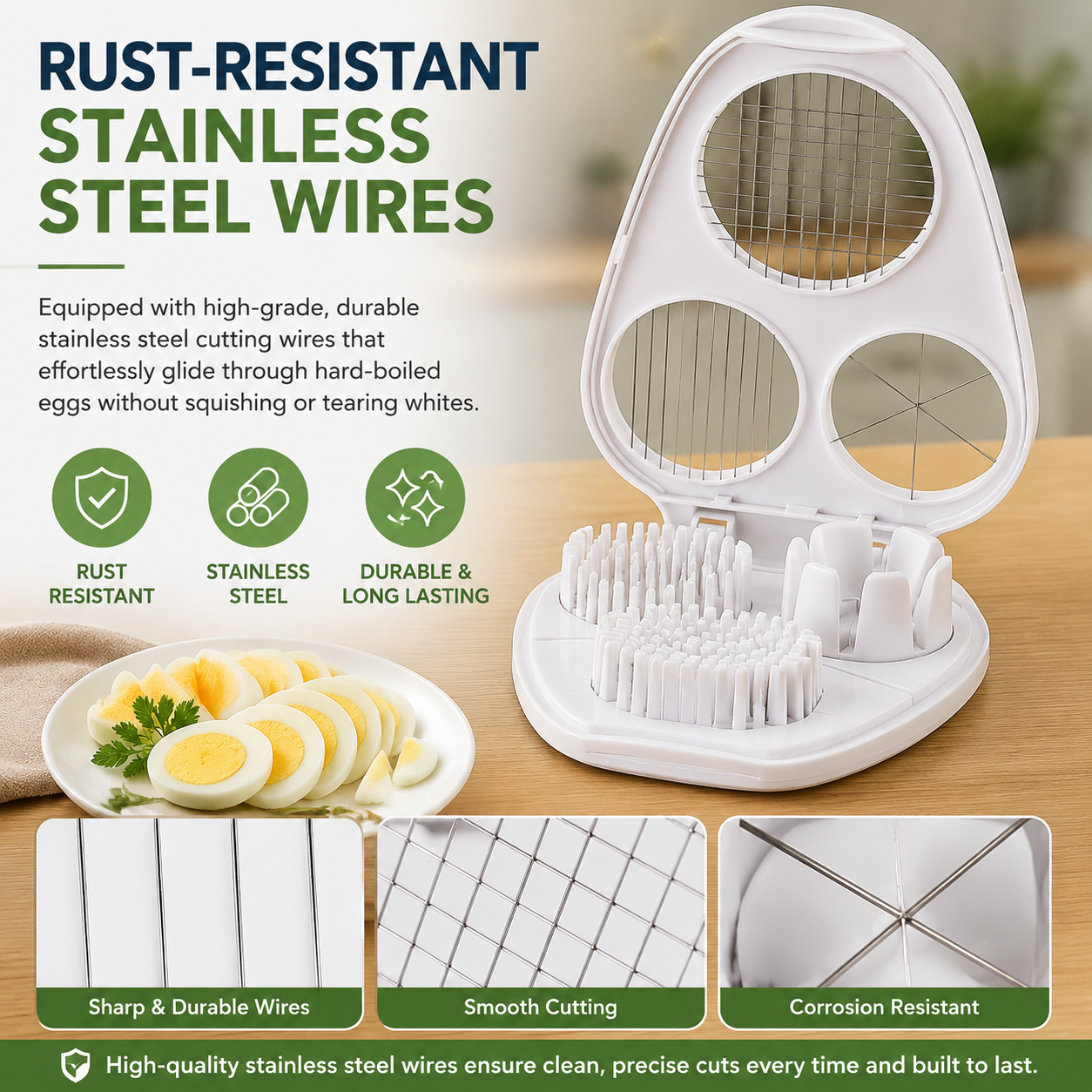 ✨3-in-1 Multifunctional Egg Cutter