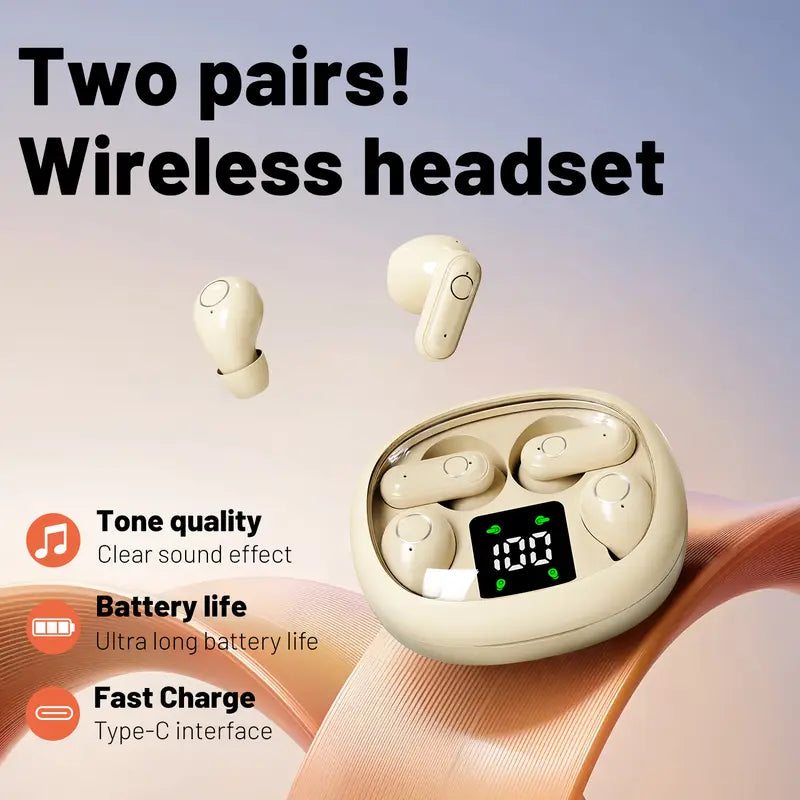 Wireless Bluetooth Sports Noise-Canceling Headphones
