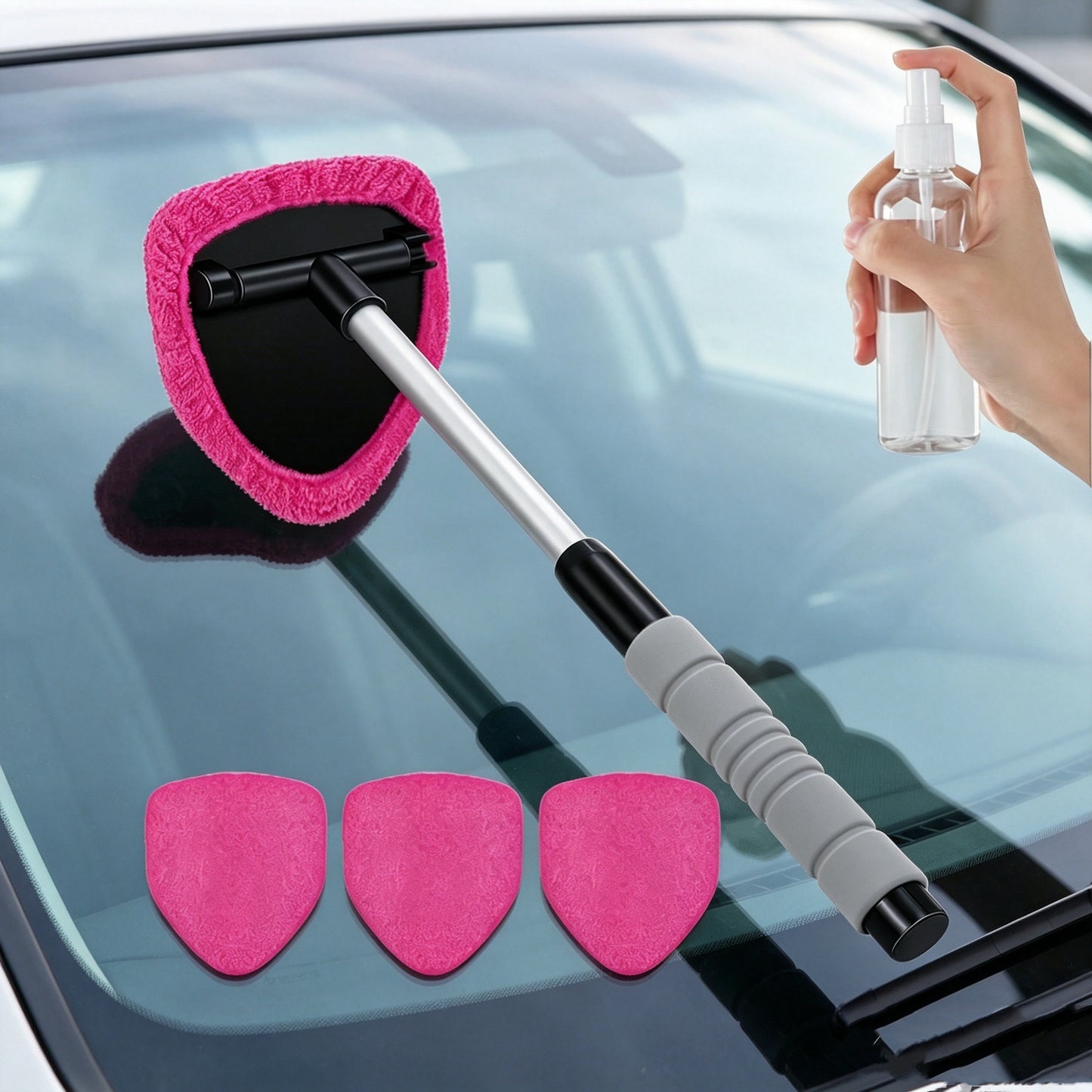 Car Retractable Window Defroster Cleaning Brush