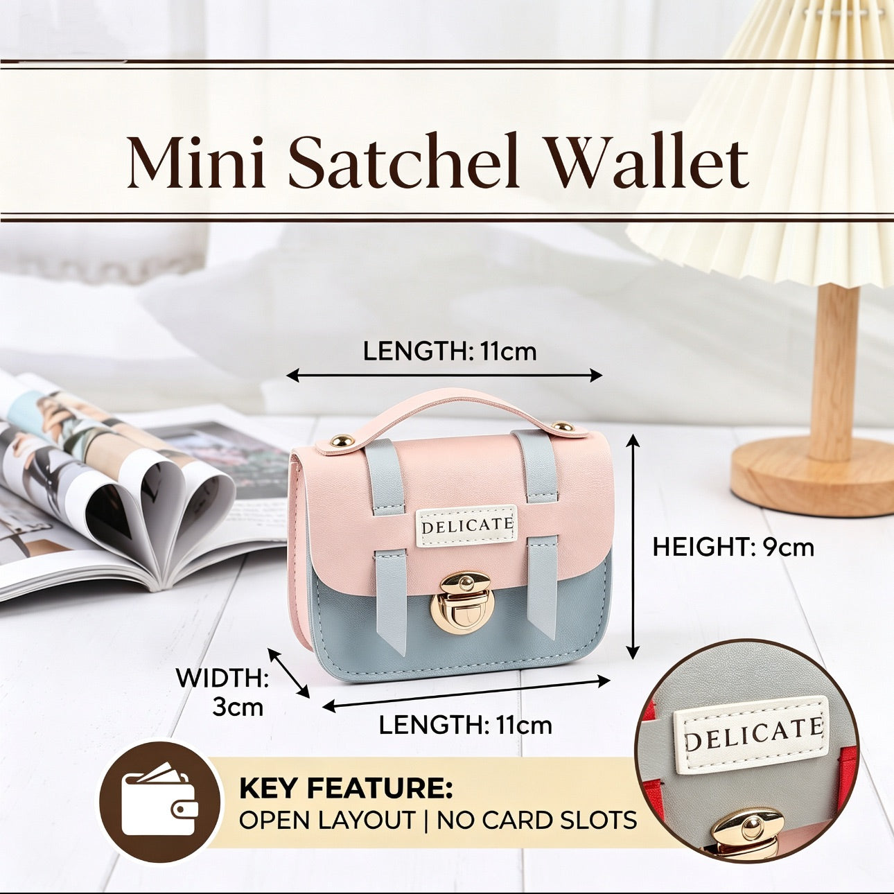Leather Mini Key and Card Holder