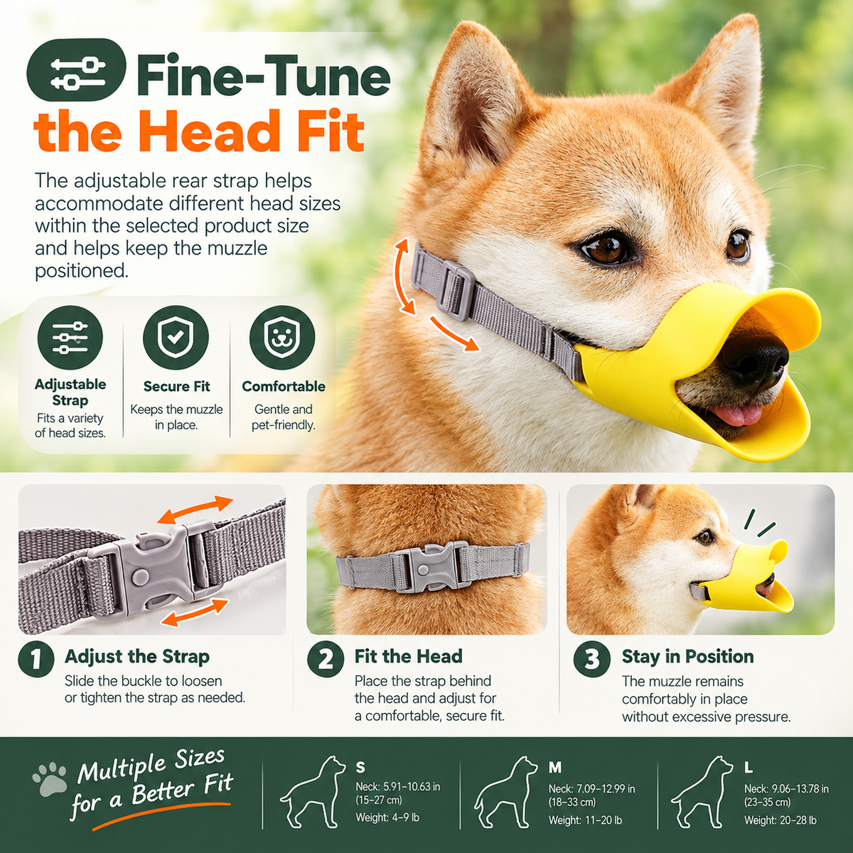Pet Dog Duckbill Muzzle