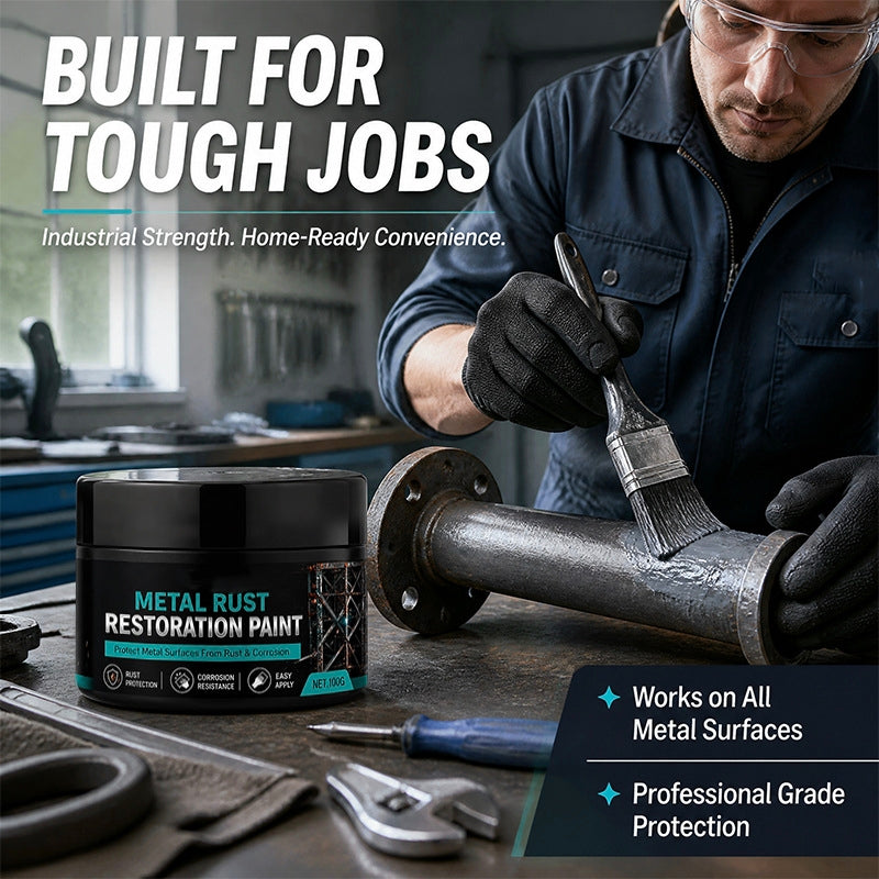 🖤 Restore Rusty Metal Without Replacing It – Black Repair Paste for Gates, Fences & Outdoor Surfaces
