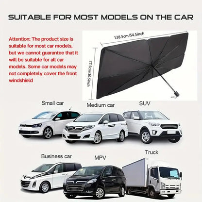 🛠️Portable car sunshade, windshield sun shade
