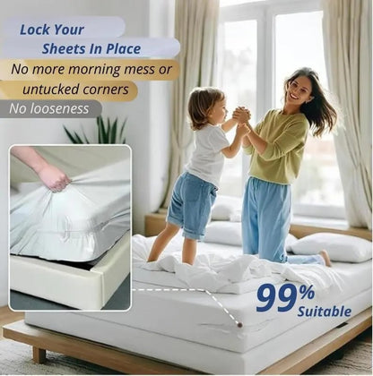 🛌🔒 Summervibes-Lock Sheet Holders Set of 4