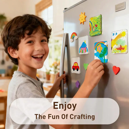 🧲📸 Magnetic Clear Acrylic Photo Frames DIY Fridge Magnets