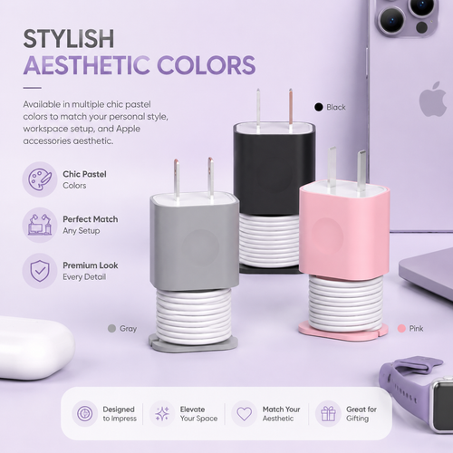 🛡️2-in-1 Silicone Charger Protective Case