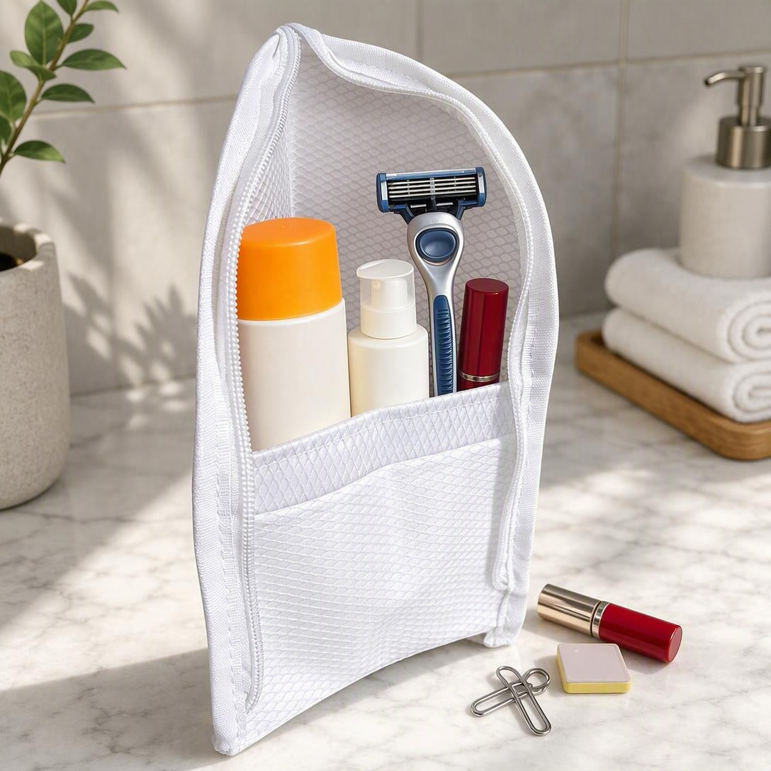 Portable Breathable Mesh Toiletry Bag
