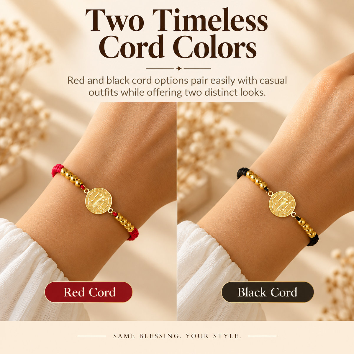 St. Benedict Bracelets, Catholic Religious Symbolism Jewelry Gift
