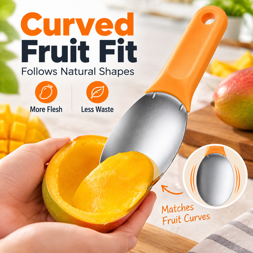 🥭Stainless Steel Mango Pitter/Slicer – With Non-Slip Handle