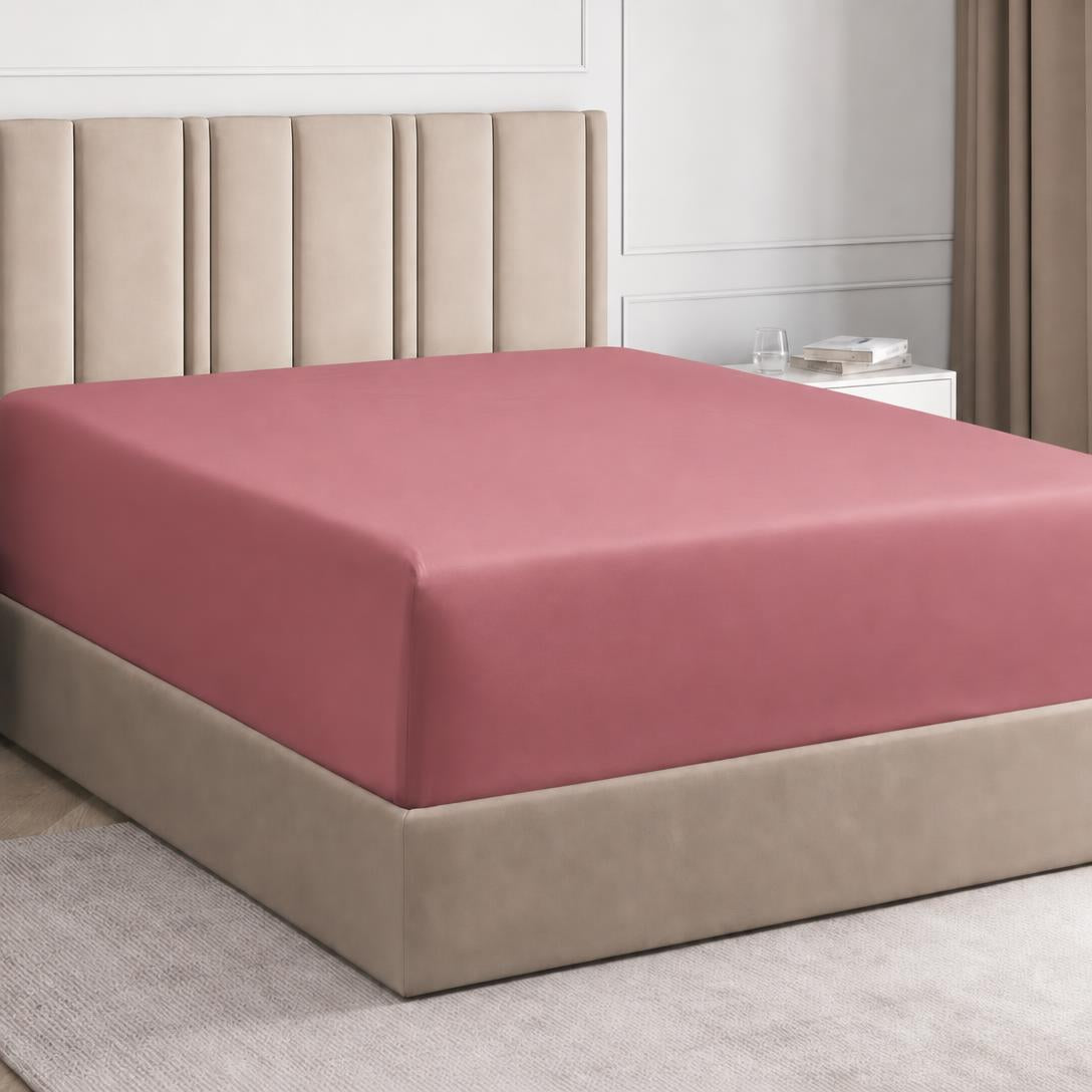 🛏️100% Egyptian cotton fitted sheet (fits 12-inch mattresses)
