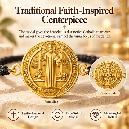 St. Benedict Bracelets, Catholic Religious Symbolism Jewelry Gift