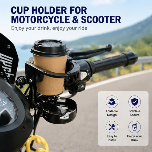 🏍️⚙️Foldable bicycle water bottle cage - suitable for scooters, strollers, and cycling