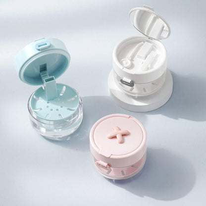 🦷💧 Retainer Cleaner Case Box, With a drainage tray, including a mirror and a brush