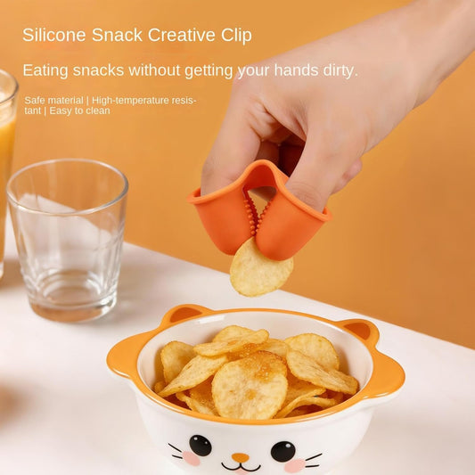 ✋Mess-free silicone food tongs / silicone finger cots