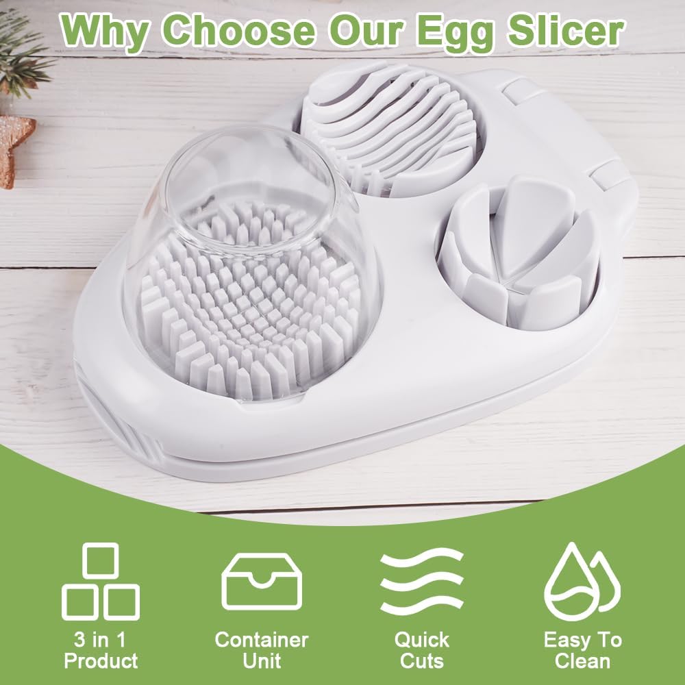 ✨3-in-1 Multifunctional Egg Cutter