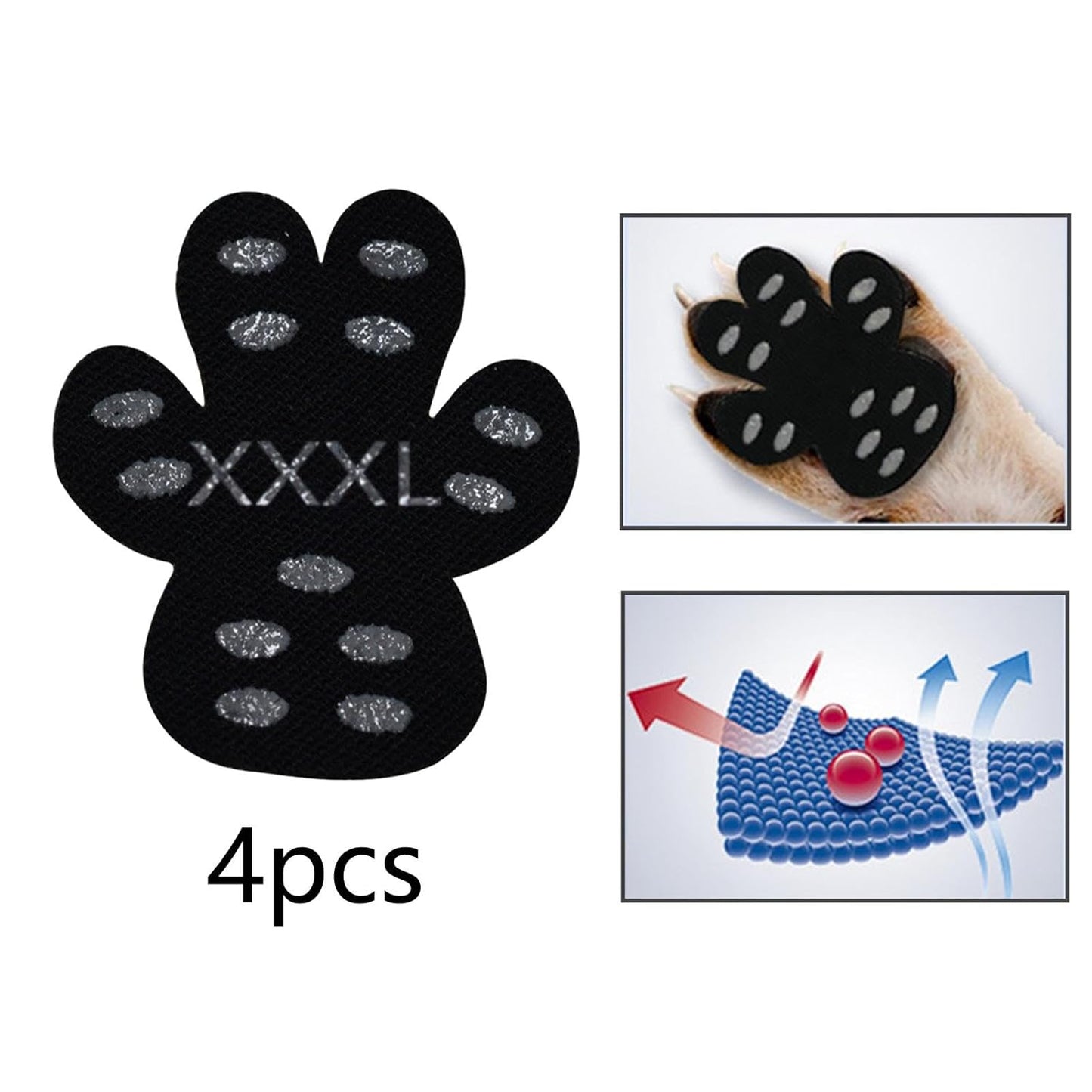 🐾🛡️ 4-Pack Dog Paw Pad Protectors
