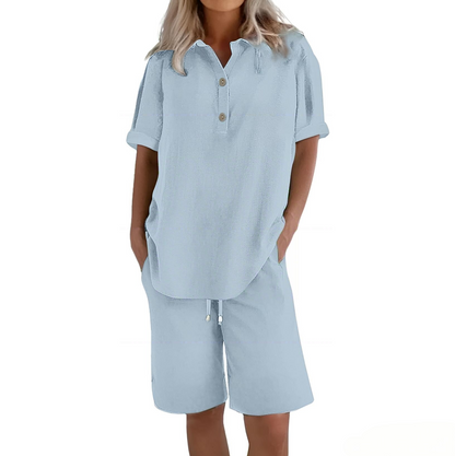 🔥Hot Sale 49% off🌟♀️ Women's Cotton Linen 2-Piece Outfit Set