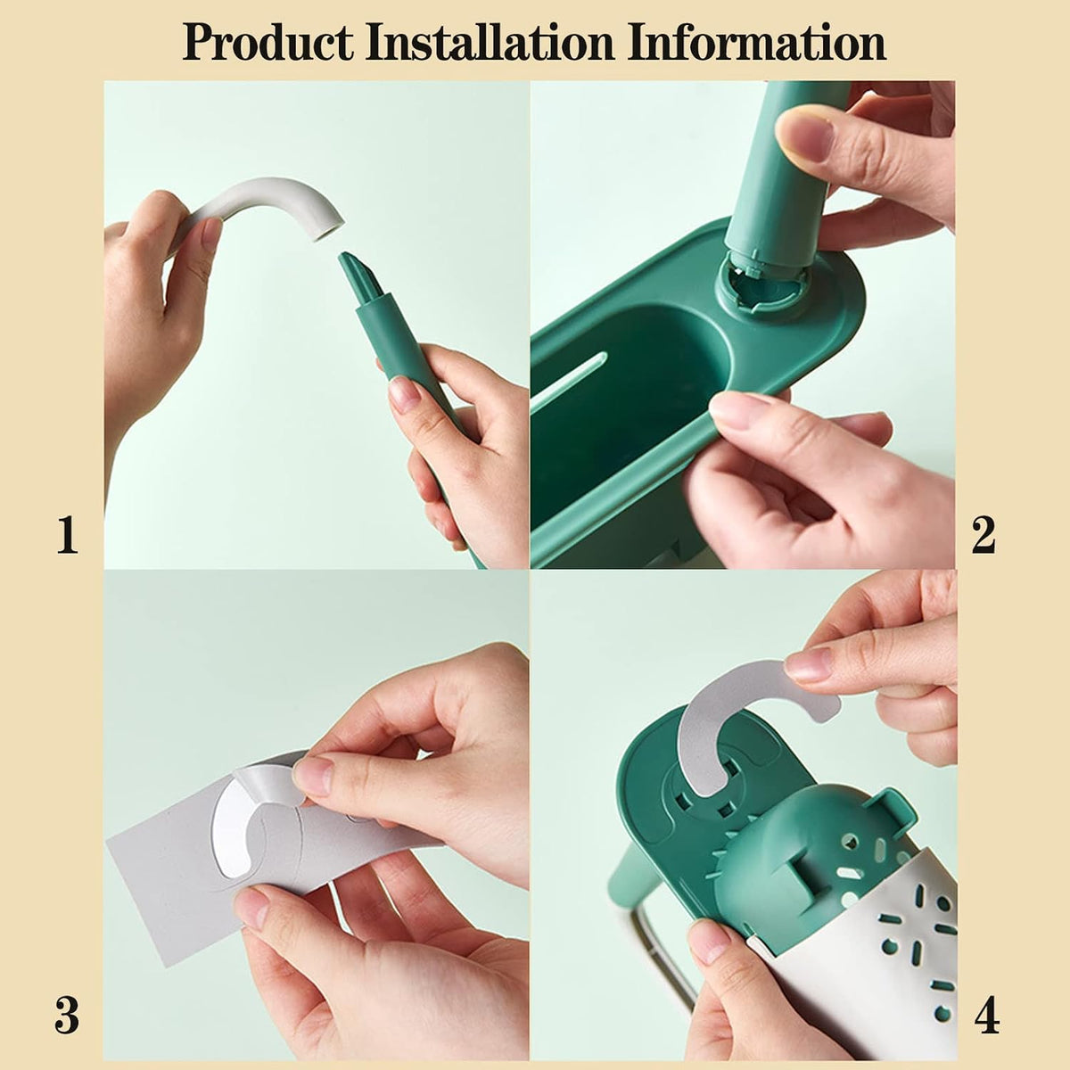 🧻Extendable kitchen storage rack - with clothes rod and perforated drain side panel