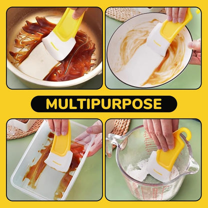 🍳2-Piece Heat-Resistant Silicone Kitchen Scraper Set