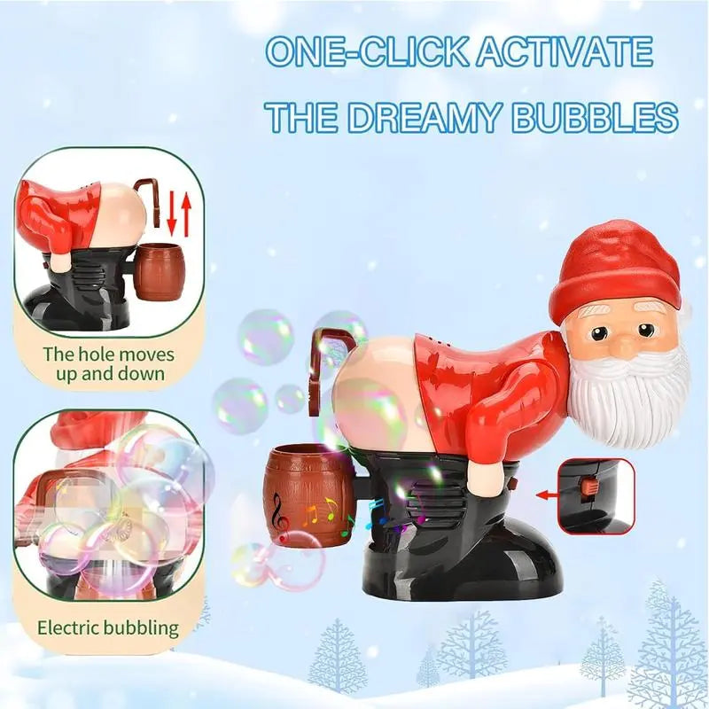 Christmas Santa Handheld Party Bubble Machine