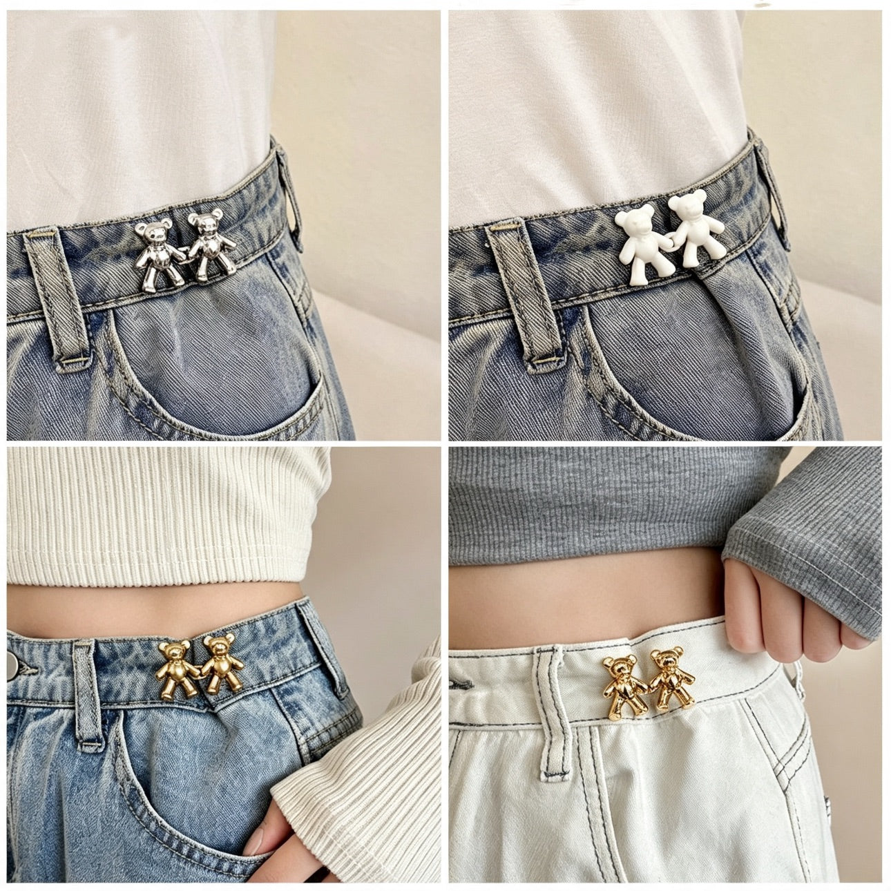 Bear-Shaped Belt Buckle, A Magical Tool For Adjusting Waist Size.