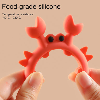 🦀2 Pcs Crab-shaped silicone spatula holder - suitable for pots, ladles, and spatulas