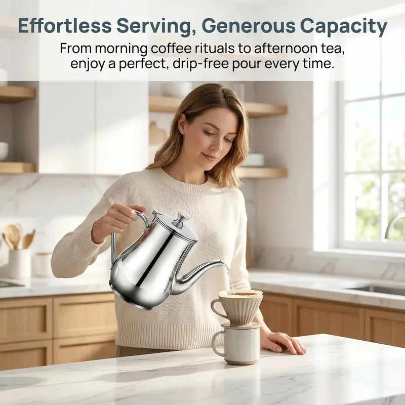 Stainless Steel Grease Container with Strainer