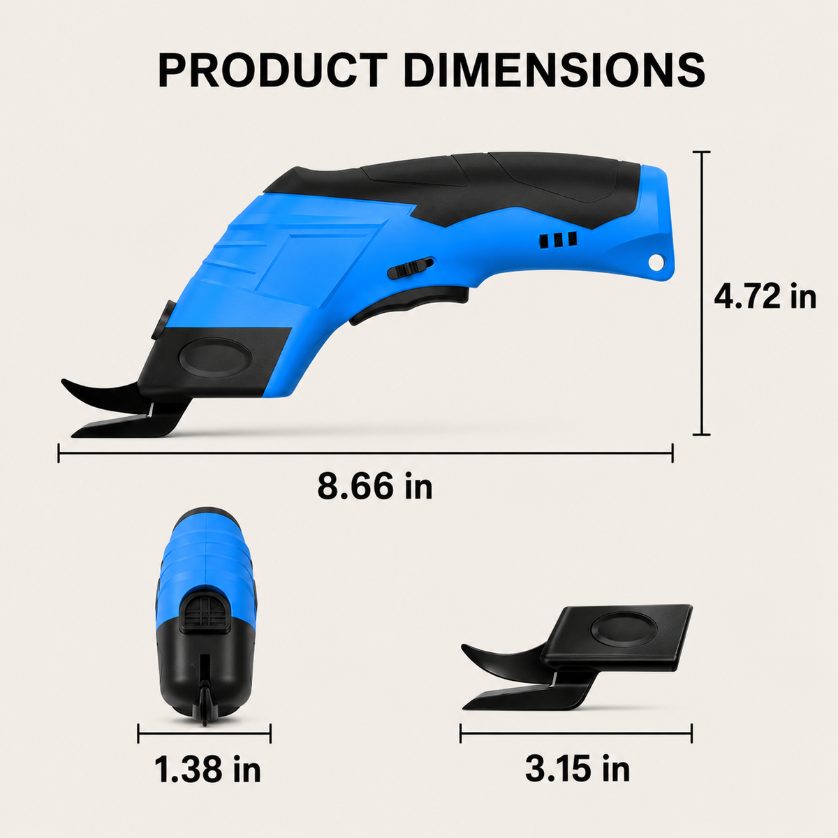 ✂️Multi-functional cordless electric cutter - suitable for cardboard, fabric, leather, and DIY projects