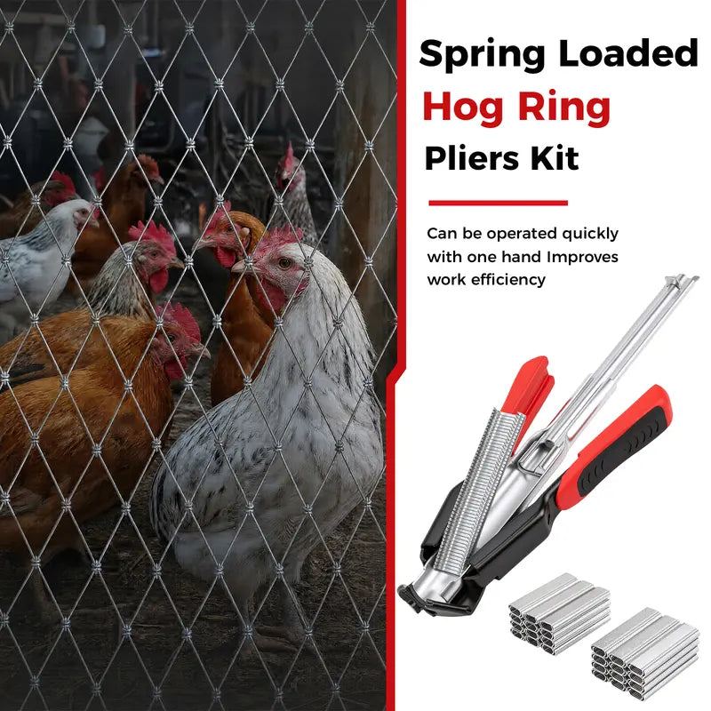 Fencing Plier Staple Gun Cage Clamp for Animal Pet Cages Fencing, Upholstery
