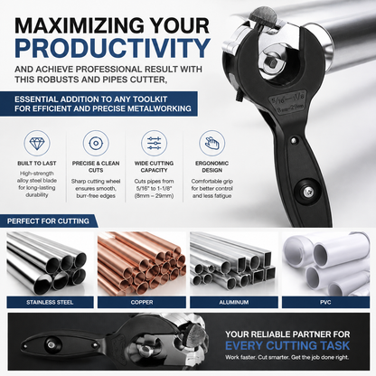 Ratchet-type Pipe Cutter, One-hand Fast Pipe Cutting Tool