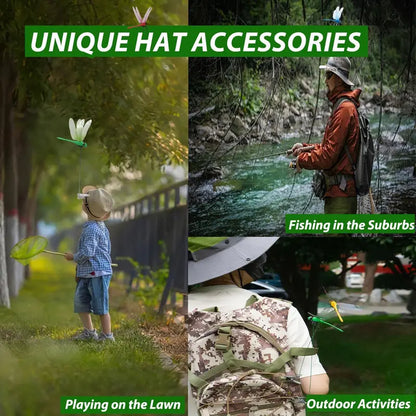 Creative Mixed-Color Artificial Dragonfly Decorative Clips for Lawns and Gardens