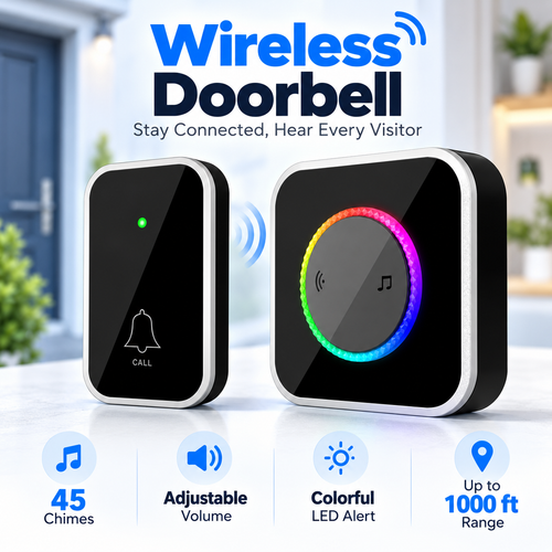 🔔Wireless Home Security Door Bell Ringer