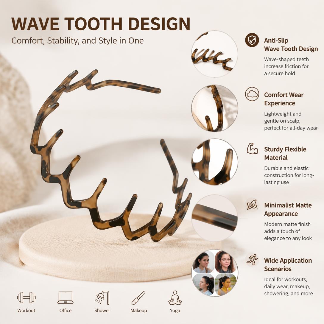 🖤Stylish comb-tooth headband