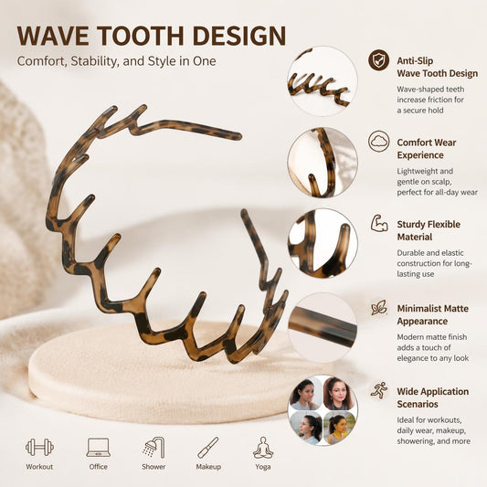 🖤Stylish comb-tooth headband