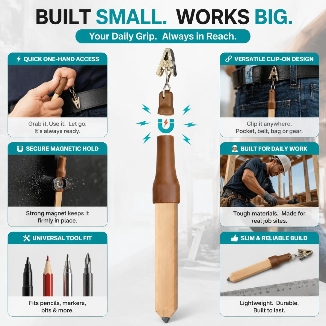 🔧👷Quick-access magnetic pen holder and tool organizer