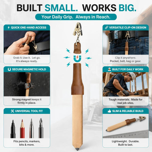 🔧👷Quick-access magnetic pen holder and tool organizer