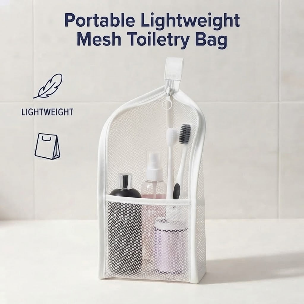 📂Portable Lightweight Mesh Toiletry Bag